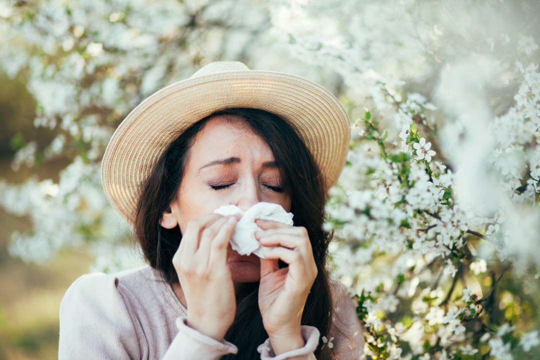 kobieta z alergią